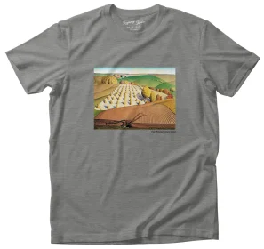 Koszulka z nadrukiem Fall Plowing Grant Wood