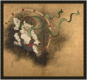 Naszywka Bóg piorunów Ogata Korin