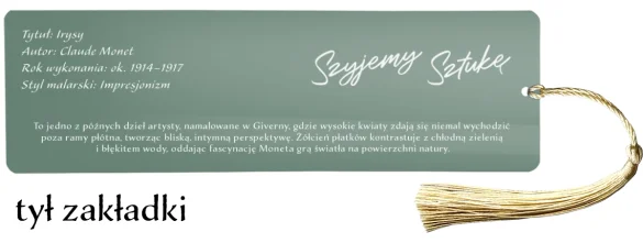 Zakładka do książki Irysy Claude Monet