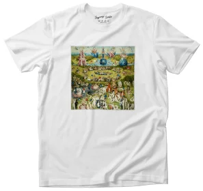 Koszulka z naszywką Ogród rozkoszy ziemskich Hieronim Bosch