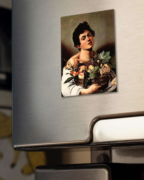 Magnes Chłopiec z koszem owoców Caravaggio