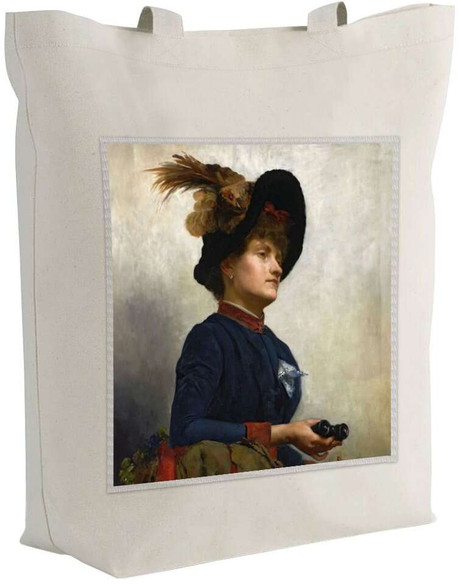 Torba z naszywką Kobieta z lornetką Anna Bilińska-Bohdanowiczowa