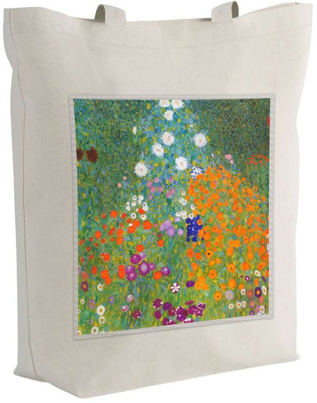 Torba z naszywką Flower garden Gustav Klimt