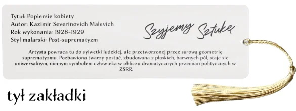 Zakładka do książki Popiersie kobiety Kazimir Severinovich Malevich