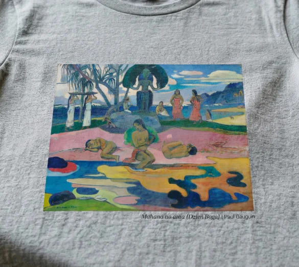 Koszulka z nadrukiem Mahana no atua (Dzień Boga) Paul Gauguin