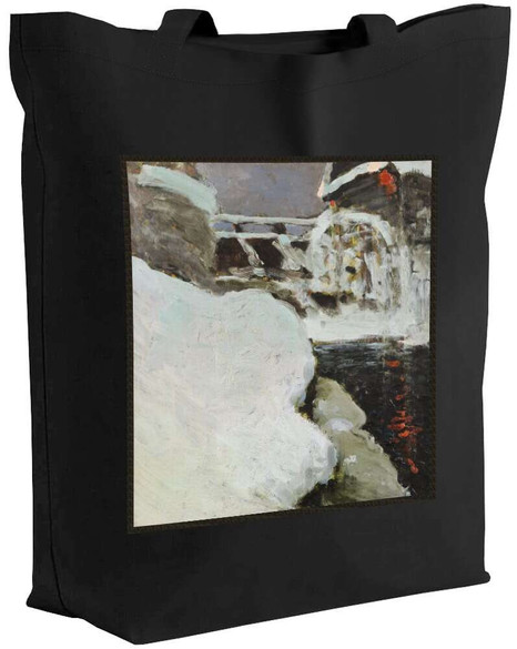 Torba z naszywką Młyn zimą Ferdynand Ruszczyc