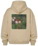 Bluza oversize Kwitnące kwiaty na ogrodzeniu ogrodu Koloman Moser