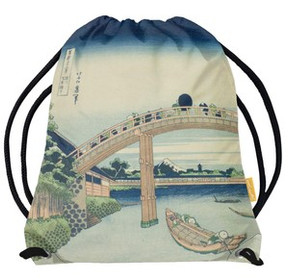 Worek Pod mostem Mannen w Fukagawa Katsushika Hokusai