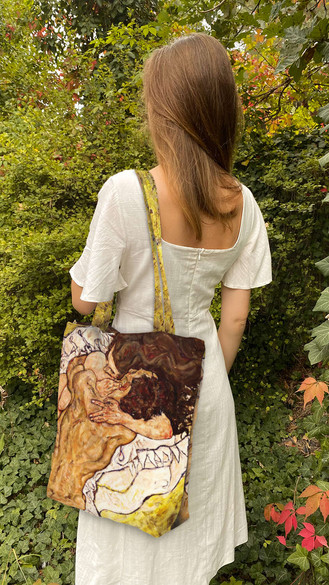 Torba na ramię shopper The Embrace (1917) Egon Schiele
