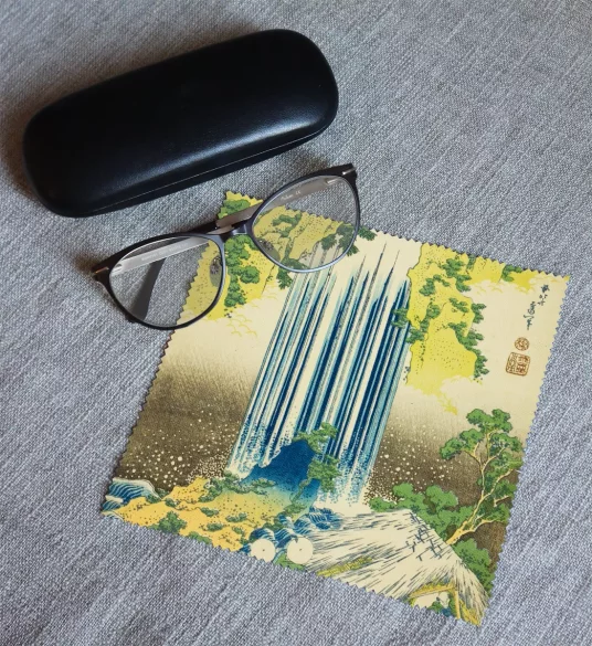 Ściereczka do okularów Wodospady Yoro w prowincji Mino Katsushika Hokusai