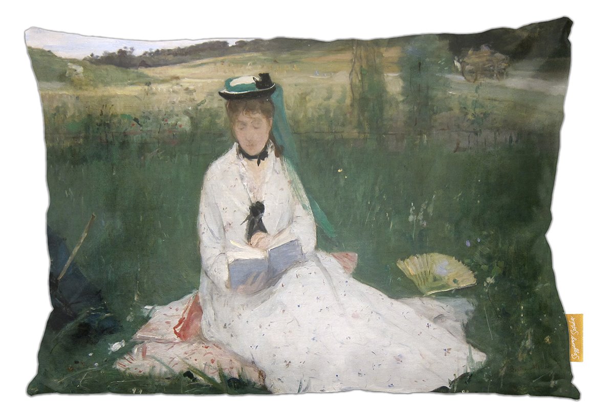 Poduszka dekoracyjna na prezent z obrazem Czytanie (portret Edmy Morisot) Berthe Morisot Szyjemy Sztukę