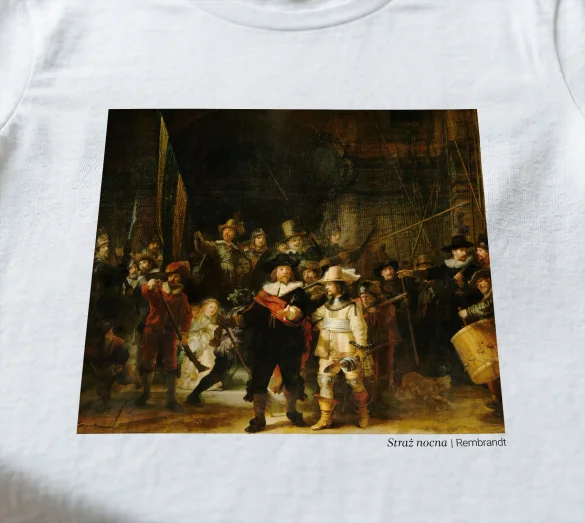 Koszulka z nadrukiem Straż nocna Rembrandt