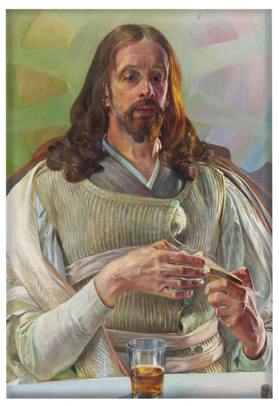 Magnes Chrystus w Emaus - środkowa część tryptyku Jacek Malczewski