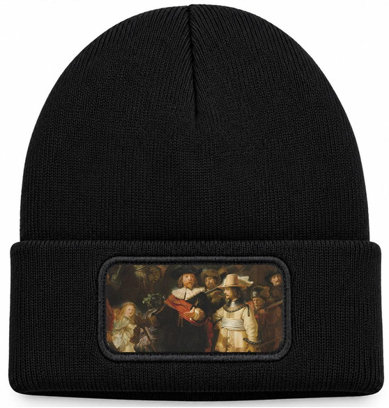Czapka zimowa Straż nocna Rembrandt – czarna