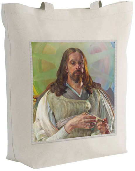 Torba z naszywką Chrystus w Emaus - środkowa część tryptyku Jacek Malczewski