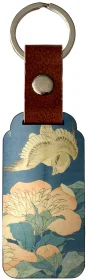 Brelok Kanarek i piwonia Katsushika Hokusai