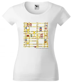Bluzka damska Broadway Boogie Woogie Piet Mondrian