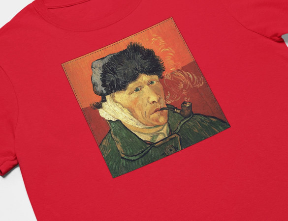 Koszulka z naszywką Autoportret z zabandażowanym uchem Vincent Van Gogh