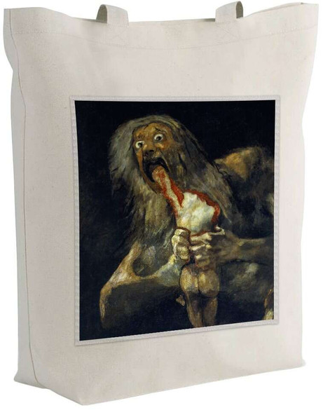 Torba z naszywką Saturn pożerający własne dzieci Francisco Goya