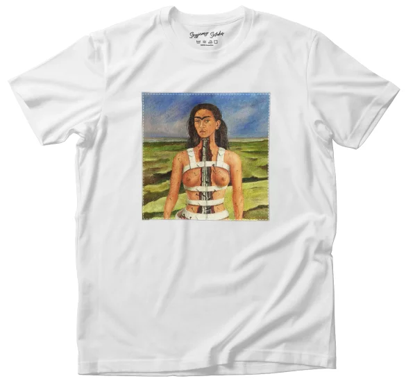 Koszulka z naszywką Strzaskana kolumna Frida Kahlo