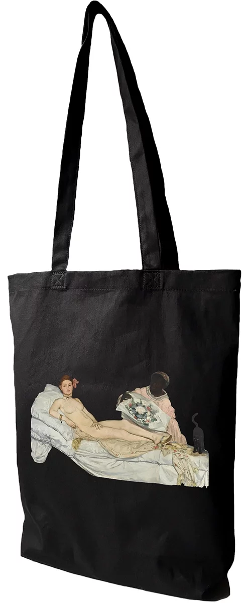 Torba bawełniana Olimpia Édouard Manet, Czarna