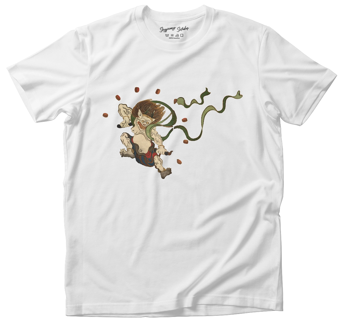 Koszulka Bóg piorunów Ogata Korin– koszulka z nadrukiem obrazu, t-shirt ze sztuką