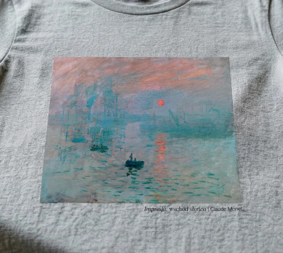 Bluzka damska Impresja, wschód słońca Claude Monet