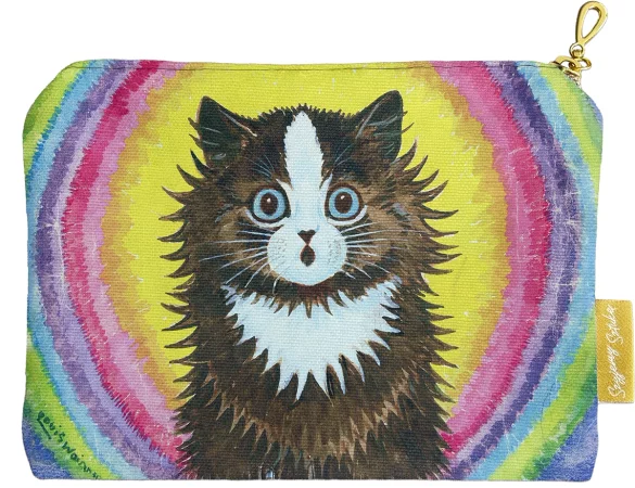 Kosmetyczka mini Kot w tęczy Louis Wain