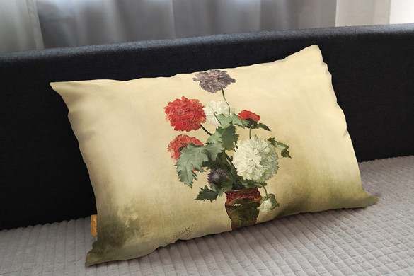 Poduszka Peonie Anna Bilińska-Bohdanowiczowa