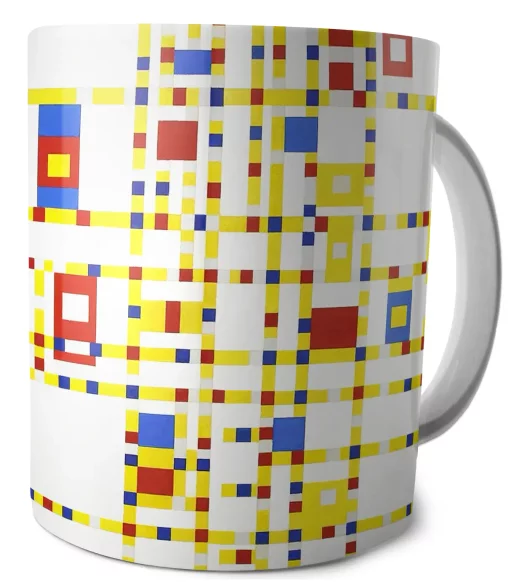 Kubek Broadway Boogie Woogie Piet Mondrian
