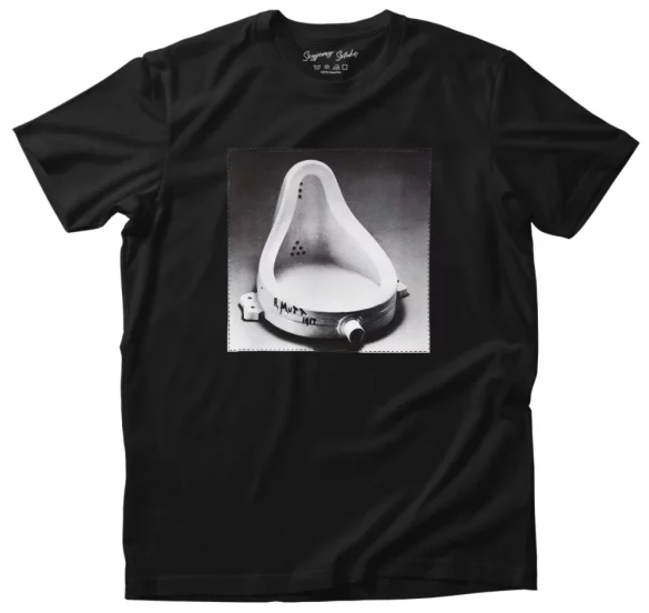 Koszulka z naszywką  Fontanna Marcel Duchamp