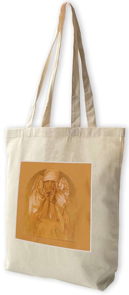 Torba z naszywką Portret córki Artysty – Jarosławy Alfons Mucha