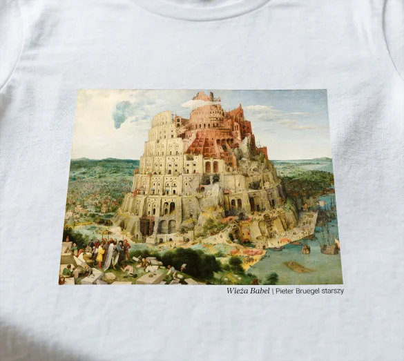 Bluzka damska Wieża Babel Pieter Bruegel starszy