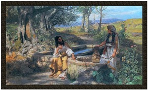 Naszywka Chrystus i Samarytanka Henryk Siemiradzki