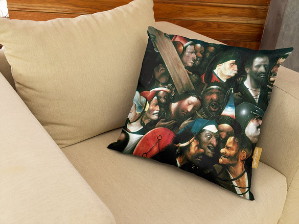 Poduszka Chrystus dźwigający krzyż Hieronim Bosch