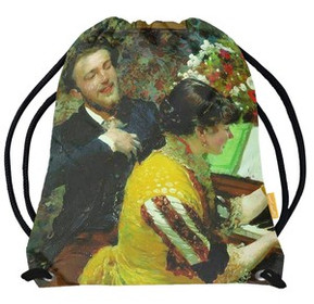 Worek Ujrzałem raz – scena przy fortepianie Leon Wyczółkowski