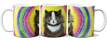 Kubek Kot w tęczy Louis Wain