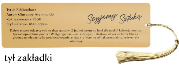 Zakładka do książki Bibliotekarz Giuseppe Arcimboldo
