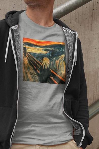 Koszulka z naszywką Krzyk Edvard Munch