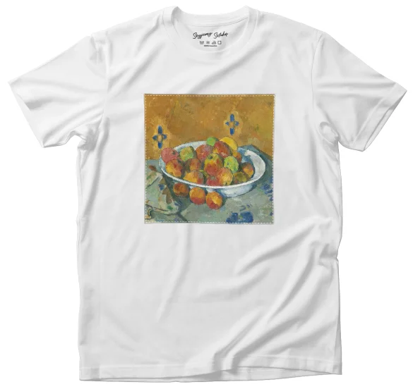 Koszulka z naszywką Talerz Jabłek Paul Cezanne