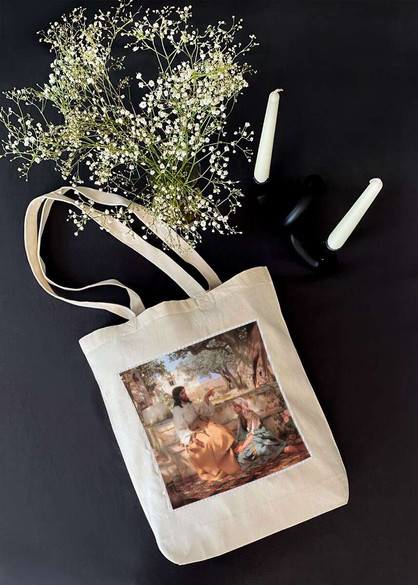 Torba z naszywką Chrystus w domu Marii i Marty Henryk Siemiradzki