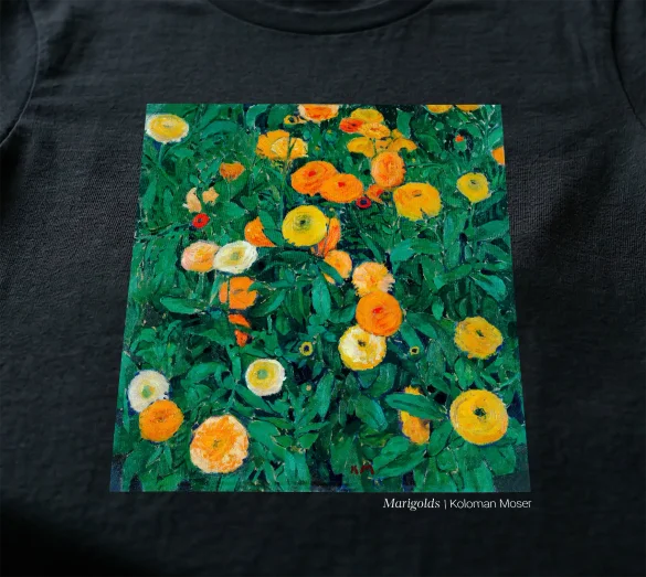 Koszulka z nadrukiem Marigolds Koloman Moser