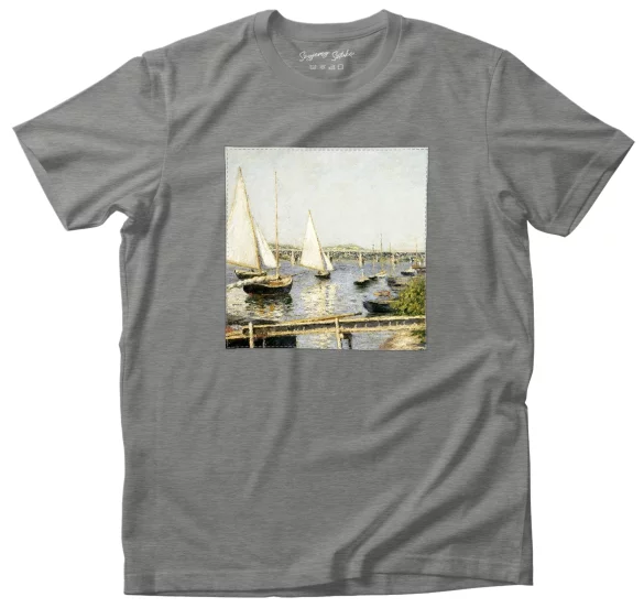 Koszulka z naszywką Żaglówki w Argenteuil Gustave Caillebotte