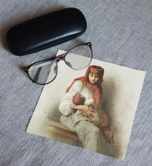 Ściereczka do okularów Wieśniaczka z dzieckiem Anna Bilińska-Bohdanowiczowa