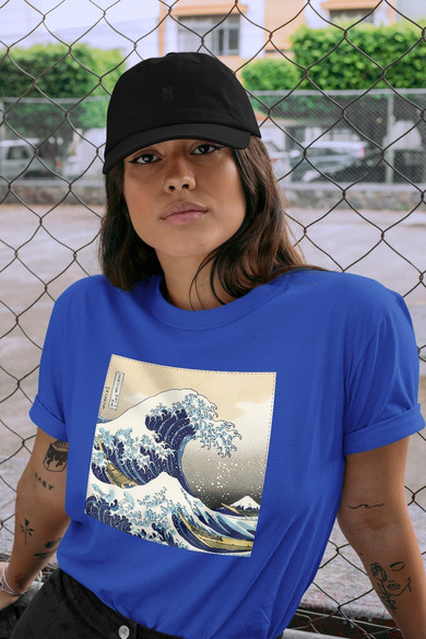 Koszulka z naszywką Wielka fala w Kanagawie Katsushika Hokusai