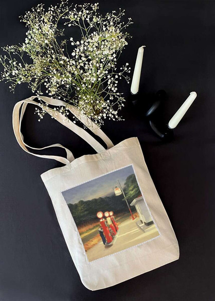 Torba z naszywką Benzyna Edward Hopper