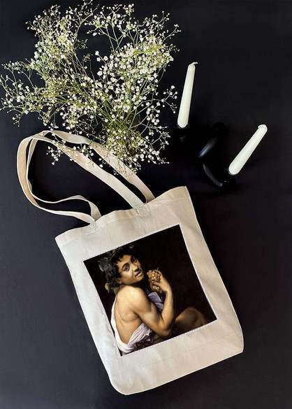 Torba z naszywką Chory Bachus Caravaggio