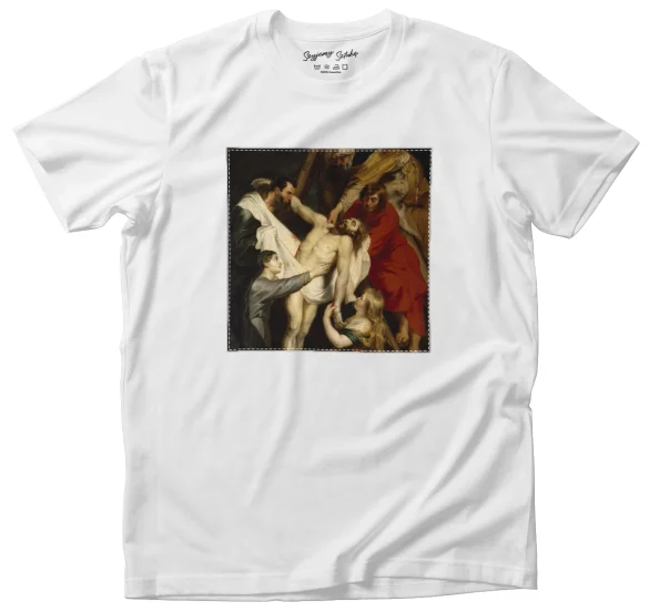 Koszulka z naszywką Zdjęcie z krzyża Peter Paul Rubens