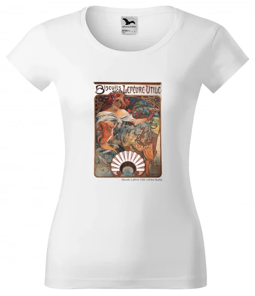 Bluzka damska Biscuits Lefevre Utile Alfons Mucha