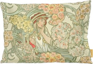 Poduszka Byzantine – projekt tkaniny Alfons Mucha